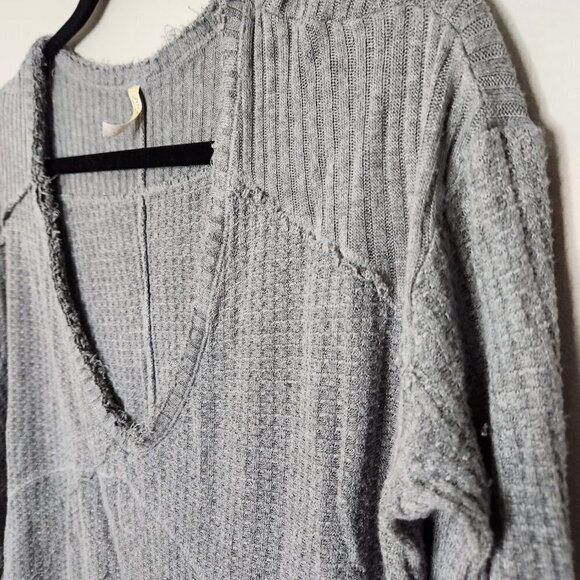 FREE PEOPLE Sunset Park Drippy Waffle Knit Top - Picture 3 of 8